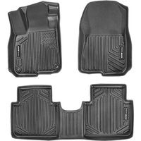 Auto-Fußmatten passend für Honda cr-v (Hybridmodelle) 2017–2022 3-teilig, Einlagen für die vordere und zweite Reihe, wetterfeste maßgeschneiderte von VEVOR