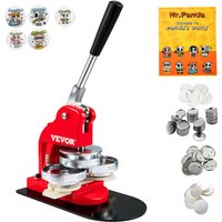 Buttonmaschine Knopfmachermaschine, 75 mm (3 Zoll) Badge Punch Press Set, Kinder diy Geschenke Pin Maker, Button Herstellung Zubehör mit 500 Stk. von VEVOR