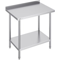 Edelstahl-Arbeitstisch, gewerblicher Arbeitstisch zur Lebensmittelzubereitung, robuster Arbeitstisch aus Metall mit einstellbarer Höhe für Edelstahl-Arbeitstisch, gewerblicher Arbeitstisch zur Lebensmittelzubereitung, robuster Arbeitstisch aus Metall mit einstellbarer Höhe für von VEVOR
