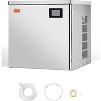 Eismaschinenkopf kommerzieller Eisbereiter Eismaschine (nur Kopf) 181 kg/Tag, Kopf aus Edelstahl + PE-Kunststoff Eiswürfelmaschine-Kopf mit von VEVOR