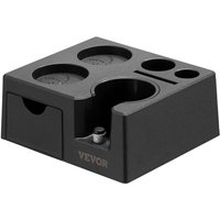 Espresso-Stampfstation aus abs, 7 in 1 Multifunktionale Stampfstation mit abnehmbarem Schlitz, Espresso-Abklopfbehälter mit rutschfester Basis, von VEVOR