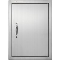 Grill-Zugangstür, 407 x 559 x 46 mm, Einzelne Außenküchentür, Flächenbündig Montierte Edelstahltür, Vertikale Wandtür mit Griff, für Grillinsel, Grill-Zugangstür, 407 x 559 x 46 mm, Einzelne Außenküchentür, Flächenbündig Montierte Edelstahltür, Vertikale Wandtür mit Griff, für Grillinsel, von VEVOR