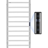 Handtuchtrockner Heizkörper Handtuchwärmer, beheizter Handtuchhalter mit 10 Stangen, wasserdichter Handtuchwärmer mit Timer und LED-Anzeige, 5 von VEVOR