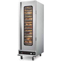 Hot Box Speisenwärmer Imbisswärmer mit 16 Ebenen & Wasserschale & Glas-Einzeltür & verstellbaren Ablagen, Speisewärmerschrank aus Edelstahl, ideal Hot Box Speisenwärmer Imbisswärmer mit 16 Ebenen & Wasserschale & Glas-Einzeltür & verstellbaren Ablagen, Speisewärmerschrank aus Edelstahl, ideal von VEVOR