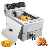 Kommerzielle Fritteuse, 1500 w elektrische Fritteuse mit Korb, 9 l Edelstahl Fritteuse mit Zeit- und Temperaturkontrolle, Überhitzungsschutz, Kommerzielle Fritteuse, 1500 w elektrische Fritteuse mit Korb, 9 l Edelstahl Fritteuse mit Zeit- und Temperaturkontrolle, Überhitzungsschutz, von VEVOR