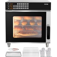 Kommerzieller Konvektionsofen konventioneller Arbeitsplattenofen 58 l 2800 w Toasterofen mit Tür aus gehärtetem Glas, elektrischer Backofen mit Kommerzieller Konvektionsofen konventioneller Arbeitsplattenofen 58 l 2800 w Toasterofen mit Tür aus gehärtetem Glas, elektrischer Backofen mit von VEVOR