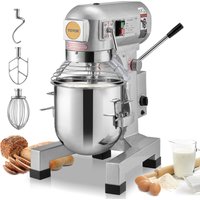 Kommerzieller Küchenmixer, 28,5 l kommerzieller Standmixer mit 3 einstellbaren Geschwindigkeiten, 1100 w Teigmixer mit Edelstahlschüssel und 3 von VEVOR
