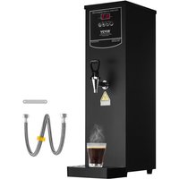 Kommerzieller Wasserkocher 15 l, elektrischer Heißwasserspender mit Heizrohr aus Edelstahl, 2500 w, schrittweise schnelle Aufheizung, 50 L/Std von VEVOR