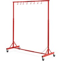 Lackierständer, 1,5 - 2,1 m höhenverstellbar, 30 kg Tragkraft, Lackierständer für Autos, Lackiertrocknerständer mit 8 Haken und 4 Schwenkrädern, von VEVOR