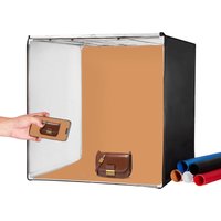 Lichtbox für Fotostudios, 81,3 x 81,3 cm, 5600 k, professionelles Foto-Shooting-Zelt-Set mit 210 LED-Leuchten, 5 Hintergründen, Netzteil, weichem von VEVOR