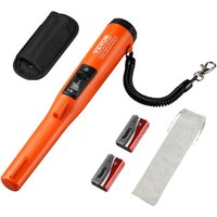 Metalldetektor Pinpointer IP68 Komplett Wasserdichter Metallsuchgerät 3 Modi Propointer Schatzsuche mit LCD/Ton/Vibration/Ton + Vibration 9V Batterie von VEVOR