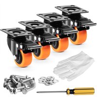 Mophorn - vevor Möbelrollen 4er-Set Lenkrollen pvc φ50,8mm Laufrollen 272kg Tragfähigkeit Transportrollen mit Doppelkugellagern Kastenrollen 360° Mophorn - vevor Möbelrollen 4er-Set Lenkrollen pvc φ50,8mm Laufrollen 272kg Tragfähigkeit Transportrollen mit Doppelkugellagern Kastenrollen 360° von MOPHORN