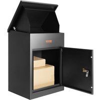 Paketbriefkasten 44x35x58,3cm Paketbox Stahl Paletkasten 15-20 kg Briefkasten Postbox xxl Briefkasten mit Paswortschloss Innenscharnier von VEVOR