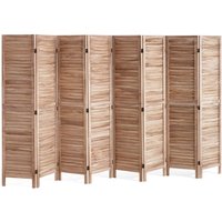 Raumteiler Paravent 8-teiliger faltbarer Sichtschutz, 325 cm langer Raumteiler, tragbarer Dekorationsschirm zur Raumtrennung mit europäischem Still von VEVOR