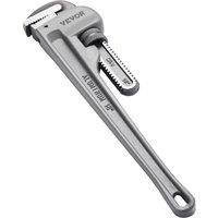 VEVOR Rohrzange, 18" gerade Aluminium-Rohrzange, verstellbarer Sanitärschlüssel, mit hochfester Backe und ergonomischem Griff, leicht zu tragen, von VEVOR