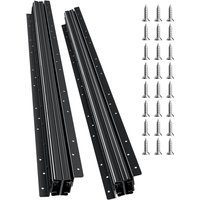Schubladenführungen Bodenhalterung, 80 cm, Vollauszug mit Kugellager unter Treppenschrankschienen, 118 kg Tragkraft, robuste Schienen für von VEVOR