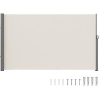 Vevor - Seitenmarkise 200 x 300 cm Seitenwandmarkise aus 180 g/m² Polyestergewebe mit PU-Beschichtung Markise einziehbarer Griff mit Federmechanismus von VEVOR