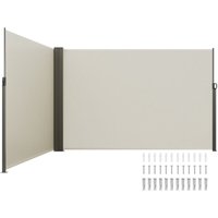 Seitenmarkise 200 x 600 cm Seitenwandmarkise aus 180 g/m² Polyestergewebe mit PU-Beschichtung Markise einziehbarer Griff mit Federmechanismus Seitenmarkise 200 x 600 cm Seitenwandmarkise aus 180 g/m² Polyestergewebe mit PU-Beschichtung Markise einziehbarer Griff mit Federmechanismus von VEVOR