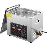 Ultraschallreiniger Ultraschall Edelstahl-Reinigungsgerät 351 w, 10 l Ultraschallreinigungsgerät mit Digitaler Anzeige 0-30 Min, Reinigung von VEVOR