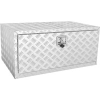 Unterboden-LKW-Box, 914 x 610 x 610 mm Pickup-Aufbewahrungsbox, Aluminium-Diamantplatten-Werkzeugbox mit Schloss & Schlüsseln, Wasserdichte von VEVOR