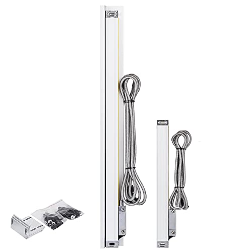 VEVOR 10 Zoll Linearmaßstab 3,7kg Linear Scale Set 250mm*1000mm Lineare Skala 3m Lineare Elektronische Waage Elektronisches Lineal, Weiß von VEVOR