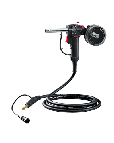 VEVOR 100-A-Schweißspulenpistole mit 3-m-Kabel, kompatibel mit Hobart Handler 210 MVP Mig-Schweißgeräten, geeignet für 0,58/0,0762/0,0899cm Flussmittelkern-/Massiv-/Aluminium-Schweißdrähte VEVOR 100-A-Schweißspulenpistole mit 3-m-Kabel, kompatibel mit Hobart Handler 210 MVP Mig-Schweißgeräten, geeignet für 0,58/0,0762/0,0899cm Flussmittelkern-/Massiv-/Aluminium-Schweißdrähte von VEVOR