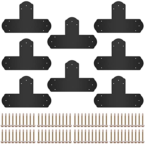 VEVOR 12:12 Giebelplatten Edelstahl Flachverbinder 920x520 mm Holzverbinder Lochplatte 29 Löcher Metallverbinder für Holz Pulverbeschichtet Ideal für Außenprojekte z.B. Pergola & Holzrahmenabdeckung von VEVOR