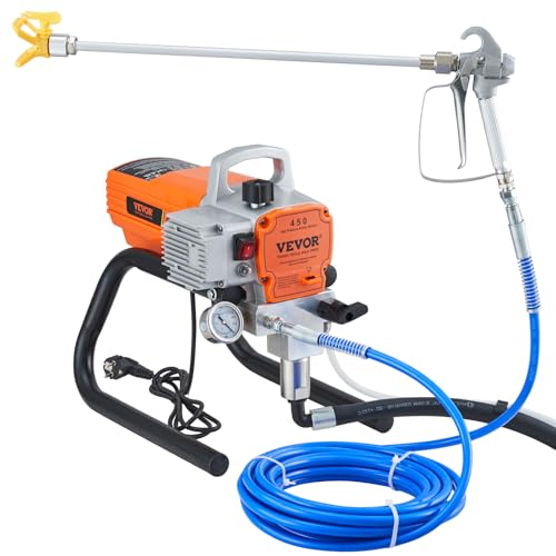 VEVOR 1500 W Airless-Farbspritzgerät 3000 PSI Farbspritzgeräte für DIY-Malprojekte im Außen- und Innenbereich von Häusern 1,8 L/min, mit 9 m Hochdruckschlauch VEVOR 1500 W Airless-Farbspritzgerät 3000 PSI Farbspritzgeräte für DIY-Malprojekte im Außen- und Innenbereich von Häusern 1,8 L/min, mit 9 m Hochdruckschlauch von VEVOR