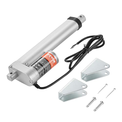 VEVOR 1500N Linear Actuator DC 12V Linearantrieb IP54 Elektrischer Linearmotor 150mm Hublänge Geräuschpegel ≤60dB Elektrische Türöffner 5mm/s Fahrgeschwindigkeit Lineartechnik Verstellantrieb von VEVOR