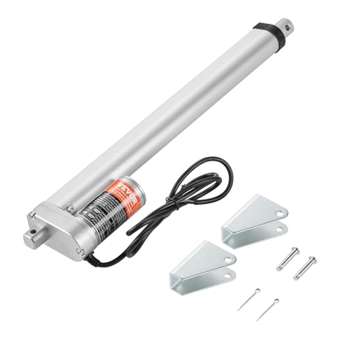 VEVOR 1500N Linear Actuator DC 12V Linearantrieb IP54 Elektrischer Linearmotor 300mm Hublänge Geräuschpegel ≤ 60dB Elektrische Türöffner 5mm/s Fahrgeschwindigkeit Lineartechnik Verstellantrieb von VEVOR