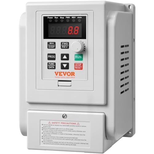 VEVOR 2,2kW 10A 3PS Frequenzumrichter VFD AC 220–240V Frequenzregler Drehzahlregler Frequenzwandler Wechselrichtermotor VFD Inverter Variable Frequency Driver inkl. 20cm Steuerkabel VEVOR 2,2kW 10A 3PS Frequenzumrichter VFD AC 220–240V Frequenzregler Drehzahlregler Frequenzwandler Wechselrichtermotor VFD Inverter Variable Frequency Driver inkl. 20cm Steuerkabel von VEVOR