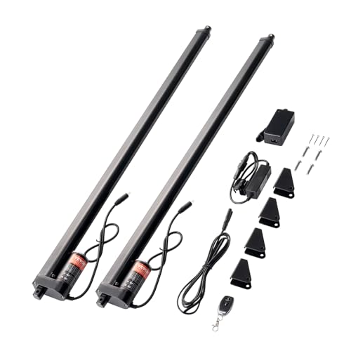 VEVOR 2-teiliges Linearantriebs-Set 760 mm Hochgeschwindigkeits-Linearantrieb mit 9 mm/s 12 V 220 lbs/1000 N Linearantrieb zum Heben von Fernseher/Tisch/Sofa IP54-Schutz – kabellose Fernbedienung von VEVOR