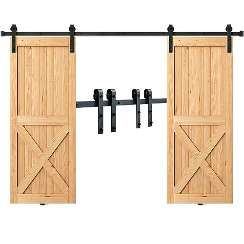 VEVOR 244cm Schiebetürbeschlag J-förmig Schiebetürsystem mit 2-teiligen Schienen 150kg Tragfähigkeit Laufschiene Ideal für Schiebetüren mit Türstärke von 32-45mm, Türbreite von 1,12-1,32m VEVOR 244cm Schiebetürbeschlag J-förmig Schiebetürsystem mit 2-teiligen Schienen 150kg Tragfähigkeit Laufschiene Ideal für Schiebetüren mit Türstärke von 32-45mm, Türbreite von 1,12-1,32m von VEVOR