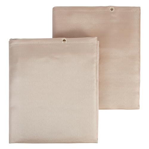 VEVOR 2er-Set Schweißdecke 1230 x 1835 x 0,8 mm Schweißschutzdecke 537℃ Hitzebeständigkeit Hitzeschutzgewebe Wärmeschutzmatte Fiberglas Löschdecke feuerfeste Unterlage Brandschutzmatte Feuermatte Gold VEVOR 2er-Set Schweißdecke 1230 x 1835 x 0,8 mm Schweißschutzdecke 537℃ Hitzebeständigkeit Hitzeschutzgewebe Wärmeschutzmatte Fiberglas Löschdecke feuerfeste Unterlage Brandschutzmatte Feuermatte Gold von VEVOR