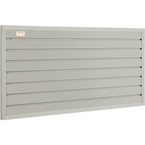 VEVOR 2er-Set Wandpanel Werkzeugwand 129,1x 69,1cm Wandpaneel WPC Werkzeughalter Organizer, Lamellenwand Slatwall Stecktafel Pegboard Wandhalterung Ideal für Werkstatt Lager Keller Werkbank Garage von VEVOR