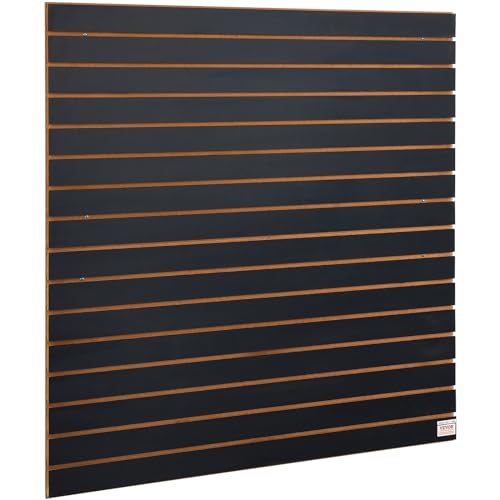 VEVOR 2er-Set Wandpanel Werkzeugwand 129,1x129,1cm Wandpaneel MDF Werkzeughalter Organizer, Lamellenwand Slatwall Stecktafel Pegboard Wandhalterung Ideal für Werkstatt Lager Keller Werkbank Garage von VEVOR