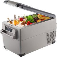 35L Autokühlschrank Kompressorkühlbox Edelstahl Urlaub Isolierbox Mini Kühlschrank Kühlbox Auto und Steckdose - Vevor von VEVOR