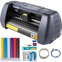 Vevor - 375 mm Vinyl Schneideplotter Papiereinzug, Folienplotter Drucker Vinyl Schneiden Set, Unterstützt dm/pl, HP/GL-Sprache, Abdeckfolie zum Malen von VEVOR