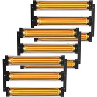 VEVOR 3x Lacktrockner Strahler Infrarotstrahler Heizstrahler Infrarot Lampe 3kW von VEVOR