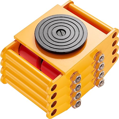 VEVOR 4x Panzerrollen 8T Transportfahrwerk 280x210x105mm Transportrollen aus Kohlenstoffstahl Industrieroller mit 4 PU-Richtungsräder Roller Ф 135x9mm Drehplatte Möbeltransporthilfe Transportroller VEVOR 4x Panzerrollen 8T Transportfahrwerk 280x210x105mm Transportrollen aus Kohlenstoffstahl Industrieroller mit 4 PU-Richtungsräder Roller Ф 135x9mm Drehplatte Möbeltransporthilfe Transportroller von VEVOR