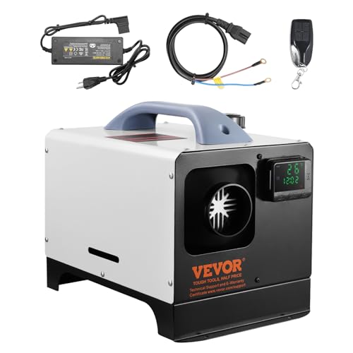 VEVOR 5–8 kW Dieselheizung, Diesel-Luftheizung All-in-One mit Fernbedienung & LCD-Bildschirm, Schnelles Aufheizen, Geringe Geräuschentwicklung, Tragbare Dieselheizung für LKW, Transporter, Wohnmobil von VEVOR
