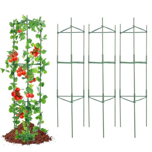 VEVOR 6er-Pack Tomatenkäfige für den Garten, 48 Zoll Tomatenspalier-Pflanzenpfahlstütze, stapelbarer hoher Pflanzenstützkäfig, für Hochbeete, Gemüse, Blumen und Kletterpflanzen VEVOR 6er-Pack Tomatenkäfige für den Garten, 48 Zoll Tomatenspalier-Pflanzenpfahlstütze, stapelbarer hoher Pflanzenstützkäfig, für Hochbeete, Gemüse, Blumen und Kletterpflanzen von VEVOR