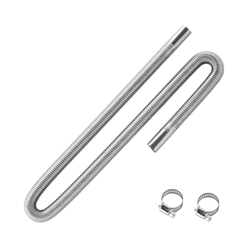 VEVOR Abgasrohr Standheizung flexibler Abgasschlauch 119 cm für Auto-Dieselheizung mit 2 Klemmen, Edelstahl Auspuffrohr mit Φ 25 mm Querschnitt für 2 kW / 5 kW / 8 kW Dieselheizungen Lufterhitzer VEVOR Abgasrohr Standheizung flexibler Abgasschlauch 119 cm für Auto-Dieselheizung mit 2 Klemmen, Edelstahl Auspuffrohr mit Φ 25 mm Querschnitt für 2 kW / 5 kW / 8 kW Dieselheizungen Lufterhitzer von VEVOR