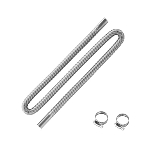 VEVOR Abgasrohr Standheizung flexibler Abgasschlauch 149 cm für Auto-Dieselheizung mit 2 Klemmen, Edelstahl Auspuffrohr mit Φ 25 mm Querschnitt für 2 kW / 5 kW / 8 kW Dieselheizungen Lufterhitzer VEVOR Abgasrohr Standheizung flexibler Abgasschlauch 149 cm für Auto-Dieselheizung mit 2 Klemmen, Edelstahl Auspuffrohr mit Φ 25 mm Querschnitt für 2 kW / 5 kW / 8 kW Dieselheizungen Lufterhitzer von VEVOR