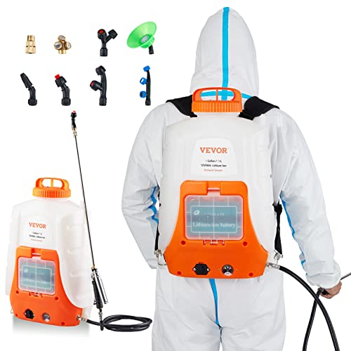 VEVOR Akku Drucksprüher 16L Rückensprüher 8Ah-Lithium-Ionen-Akku Drucksprühgerät 90PSI Düngersprüher 4,1L/min Gartensprüher mit Schultergurte Pflanzensprüher Gartenbewässerung Desinfektion Autowäsche VEVOR Akku Drucksprüher 16L Rückensprüher 8Ah-Lithium-Ionen-Akku Drucksprühgerät 90PSI Düngersprüher 4,1L/min Gartensprüher mit Schultergurte Pflanzensprüher Gartenbewässerung Desinfektion Autowäsche von VEVOR