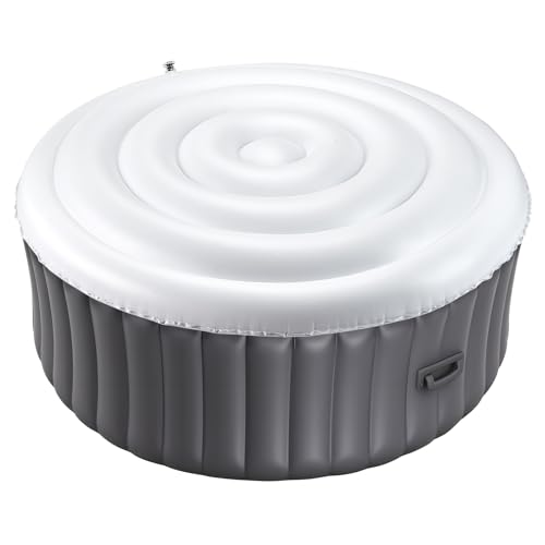 VEVOR Aufblasbare Abdeckung für Whirlpool 164,5 cm rund, Abdeckungsschutz, isolierte Spa-Abdeckungen, wetterfester und wasserfester Energiespardeckel weiß VEVOR Aufblasbare Abdeckung für Whirlpool 164,5 cm rund, Abdeckungsschutz, isolierte Spa-Abdeckungen, wetterfester und wasserfester Energiespardeckel weiß von VEVOR