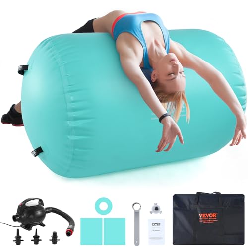 VEVOR Aufblasbare Gymnastikmatte Turnmatte 80 x 132,5 cm, Air Matte Fitness Matte Pumpe Tumbling Matten, Multifunktionale Tumbling-Matte Heimgebrauch/Fitnessstudio/Yoga/Cheerleading VEVOR Aufblasbare Gymnastikmatte Turnmatte 80 x 132,5 cm, Air Matte Fitness Matte Pumpe Tumbling Matten, Multifunktionale Tumbling-Matte Heimgebrauch/Fitnessstudio/Yoga/Cheerleading von VEVOR