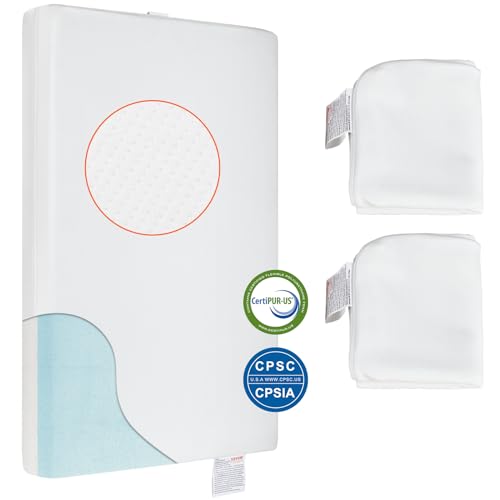 VEVOR Babybett Matratze Kindermatratze 610 x 965 x 80 mm, Baby Kindermatratze Beidseitige Verwendung Waschbare Jugendmatratze, Matratze Beistellbett Gel-Memory-Schaum Sicherheit, Sauberkeit VEVOR Babybett Matratze Kindermatratze 610 x 965 x 80 mm, Baby Kindermatratze Beidseitige Verwendung Waschbare Jugendmatratze, Matratze Beistellbett Gel-Memory-Schaum Sicherheit, Sauberkeit von VEVOR