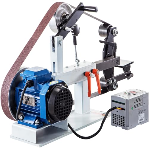 VEVOR Bandschleifmaschine 1500W Einstellbare Geschwindigkeit, Band Scheiben Schleifmaschine, 5,08 x 208,28cm Riemengröße, 1 Phase in 3 Phase Schleifgerät, 427x30,5cm Gummischeibe Band-Tellerschleifer VEVOR Bandschleifmaschine 1500W Einstellbare Geschwindigkeit, Band Scheiben Schleifmaschine, 5,08 x 208,28cm Riemengröße, 1 Phase in 3 Phase Schleifgerät, 427x30,5cm Gummischeibe Band-Tellerschleifer von VEVOR
