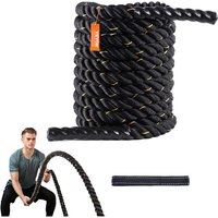 VEVOR Battle Rope, 1,5 Zoll Durchmesser, 30 Fuß Länge, Polyester-Trainingsseil, Battle-Trainingsgerät, schweres Seil für das Heim-Fitnessstudio, VEVOR Battle Rope, 1,5 Zoll Durchmesser, 30 Fuß Länge, Polyester-Trainingsseil, Battle-Trainingsgerät, schweres Seil für das Heim-Fitnessstudio, von VEVOR